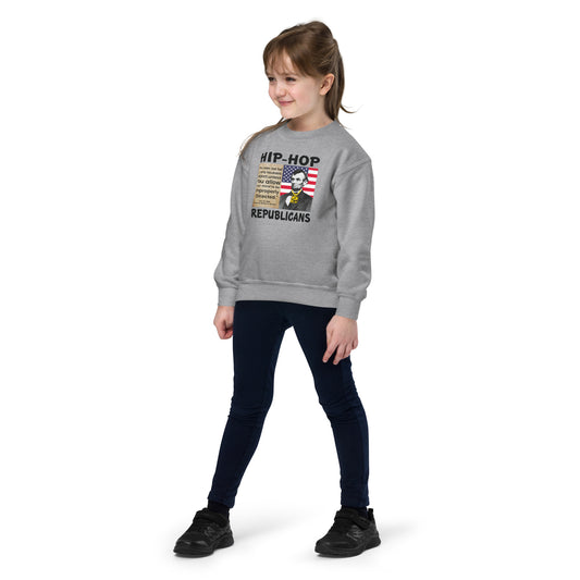 Abraham Lincoln Hip-Hop Republicans Youth crewneck sweatshirt