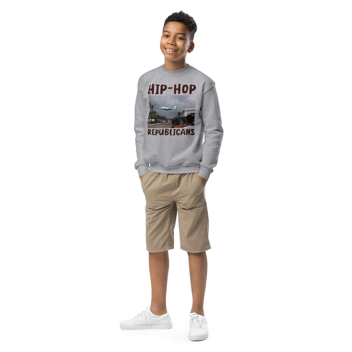 Hip-Hop Republicans Road-Scene Airplane Youth Hoodie