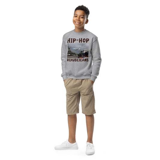 Hip-Hop Republicans Road-Scene Airplane Youth Hoodie