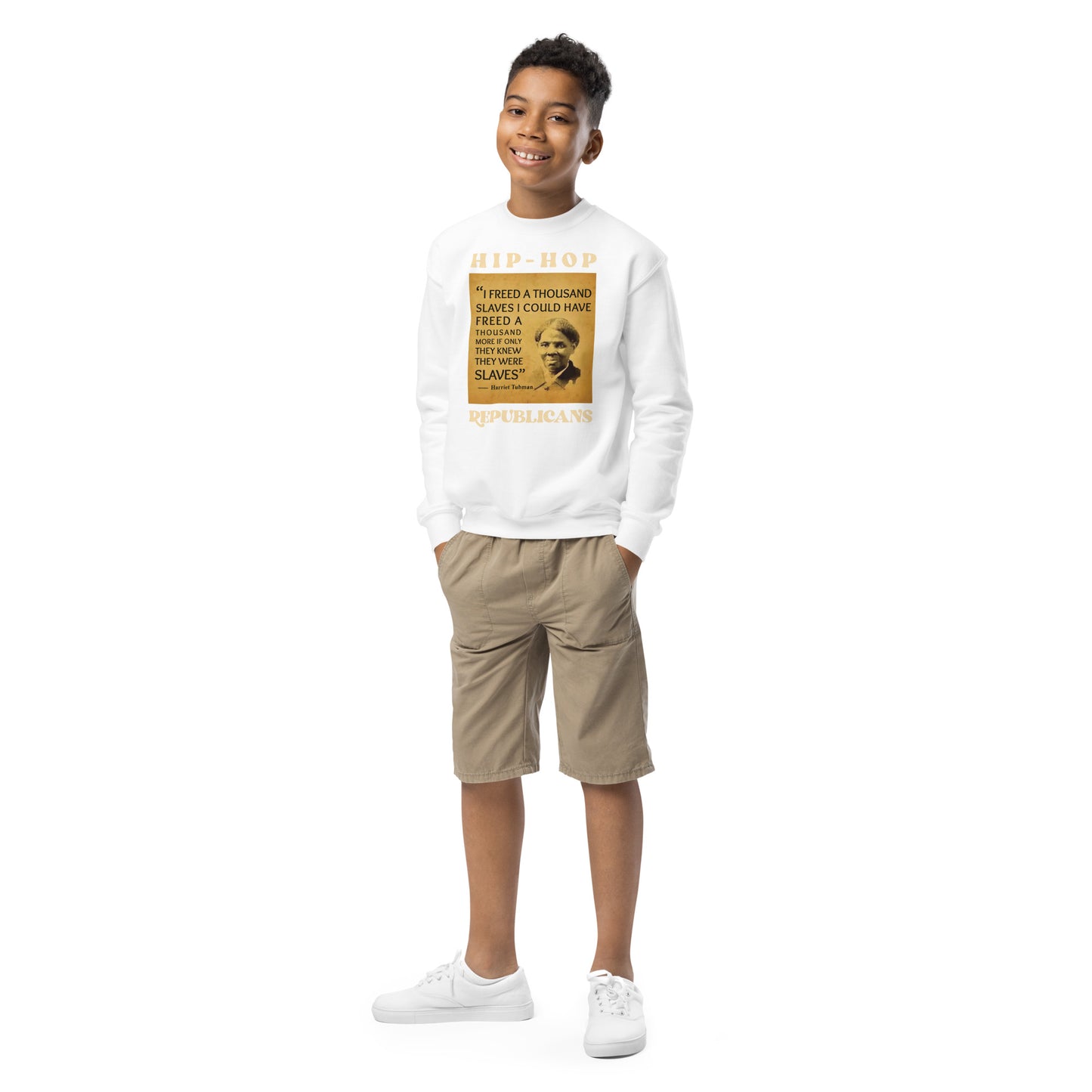 Harriet Tubman Hip-Hop Republicans Youth crewneck sweatshirt