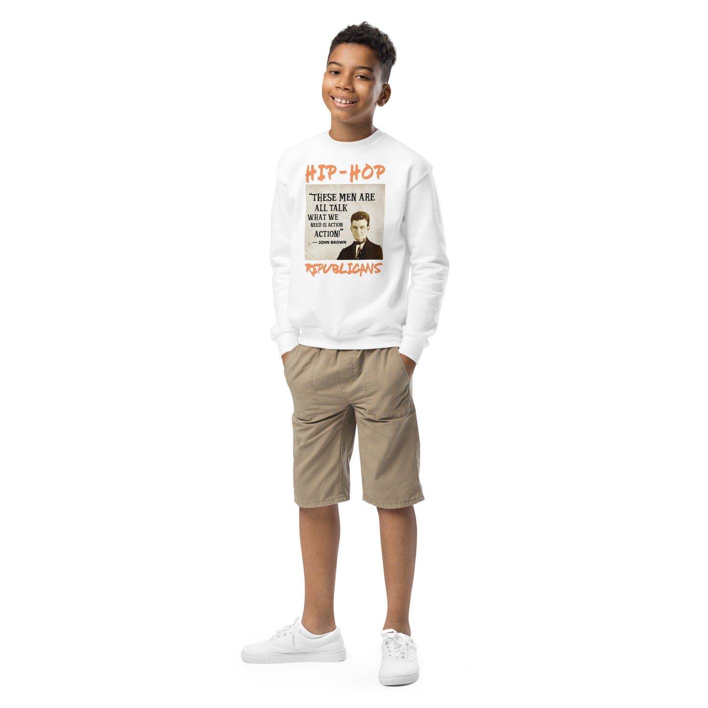 John Brown Hip-Hop Republicans Youth crewneck sweatshirt