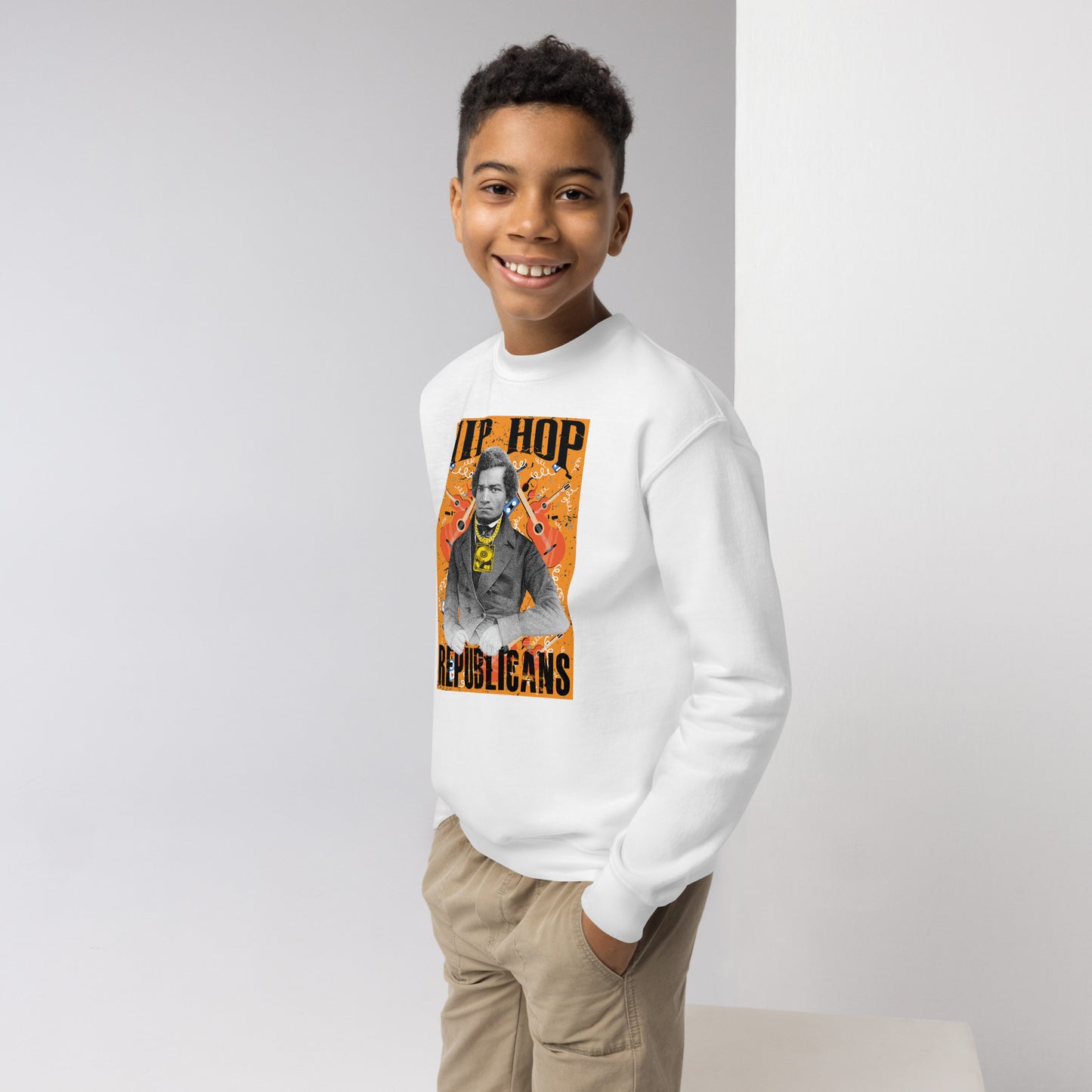 Frederick Douglass Hip-Hop Republicans Youth crewneck sweatshirt