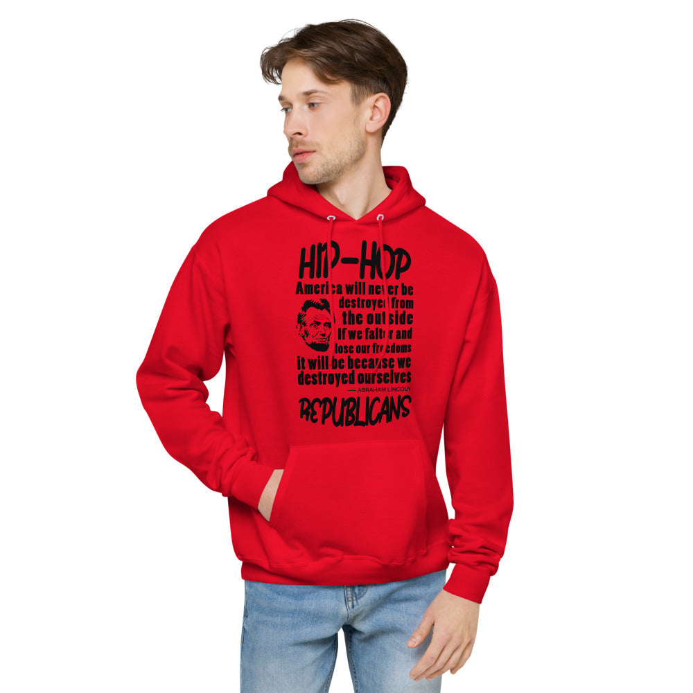 Unisex fleece hoodie | Hip-Hop Republicans