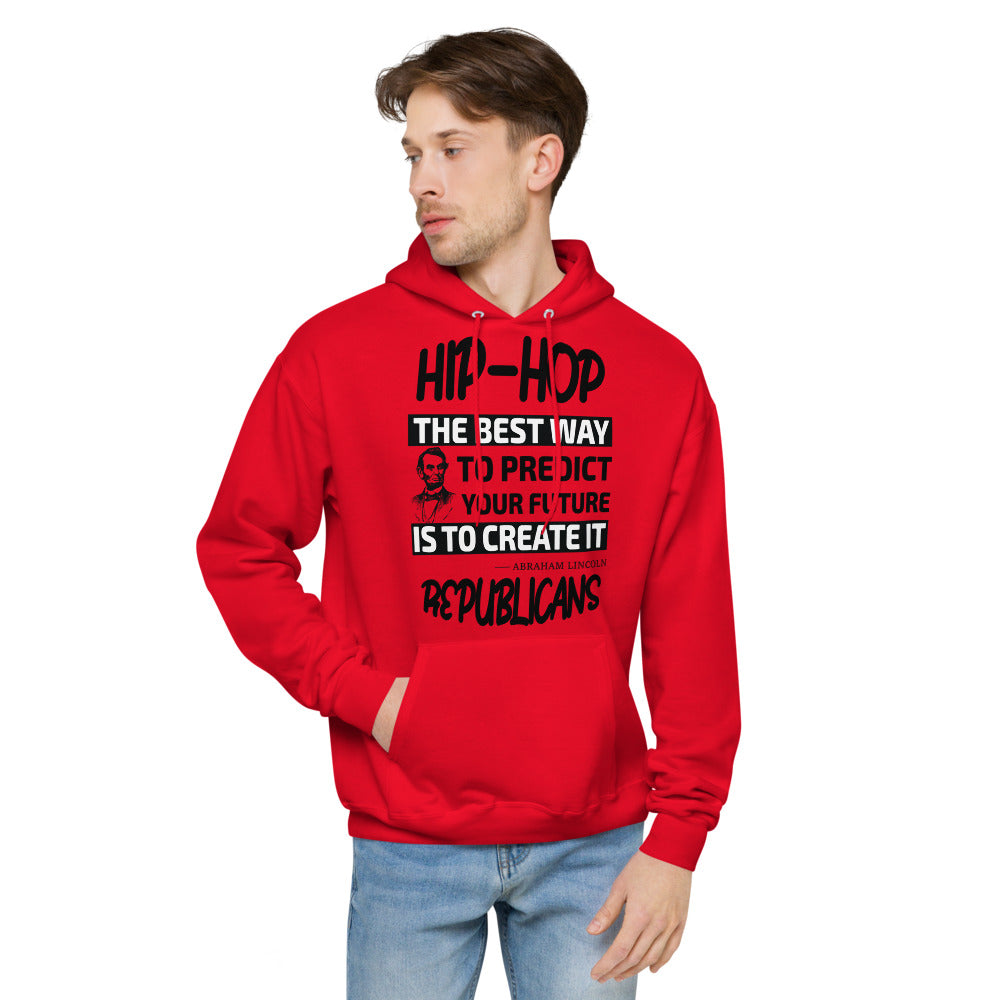 Unisex fleece hoodie |  Hip-Hop Republicans | Abraham Lincoln Hoodie Quotes