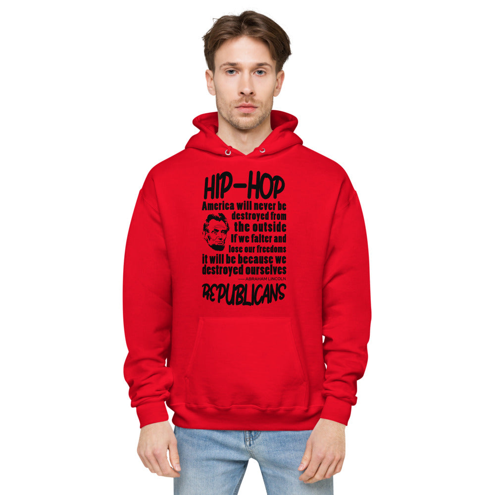 Unisex fleece hoodie | Hip-Hop Republicans