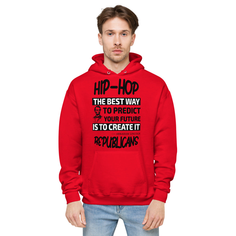 Unisex fleece hoodie |  Hip-Hop Republicans | Abraham Lincoln Hoodie Quotes