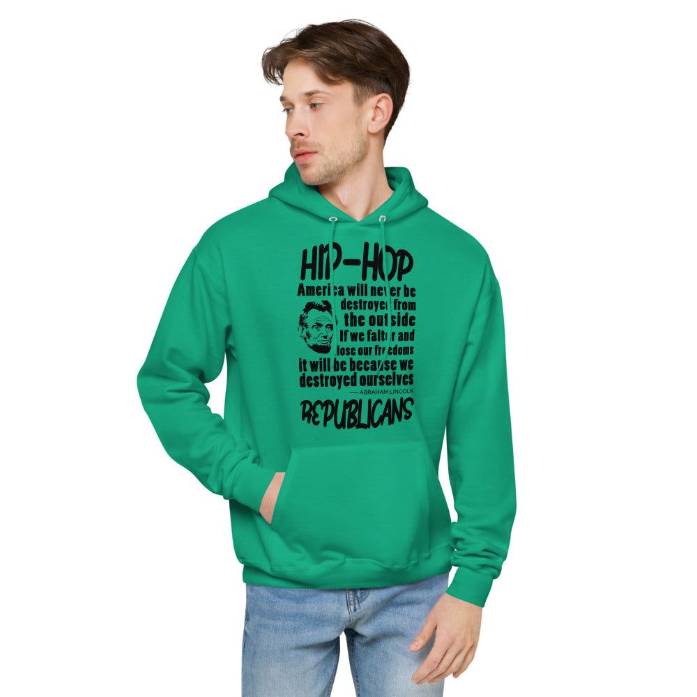 Unisex fleece hoodie | Hip-Hop Republicans