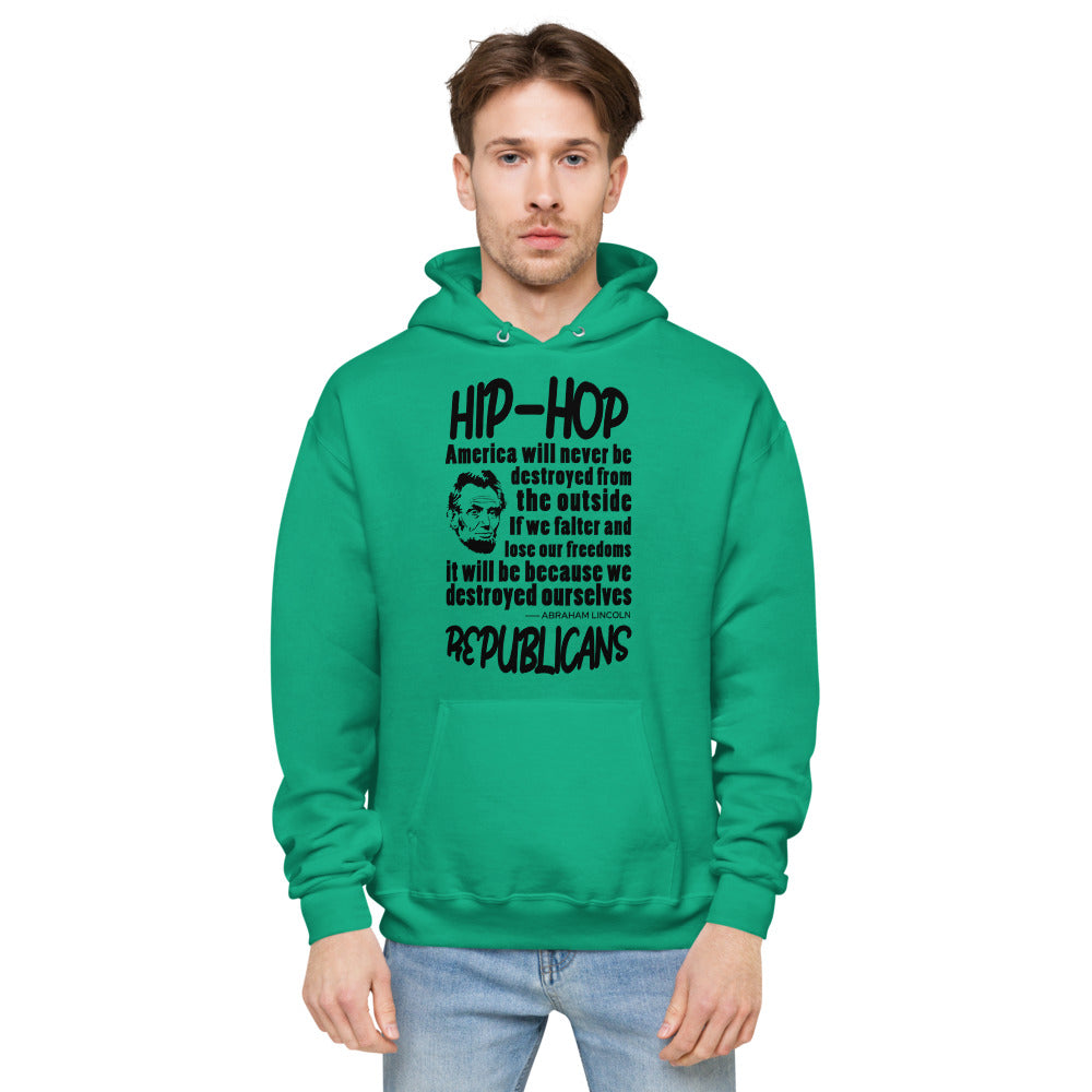 Unisex fleece hoodie | Hip-Hop Republicans
