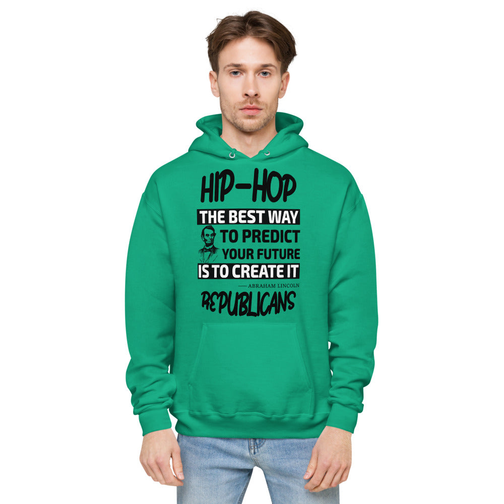 Unisex fleece hoodie |  Hip-Hop Republicans | Abraham Lincoln Hoodie Quotes
