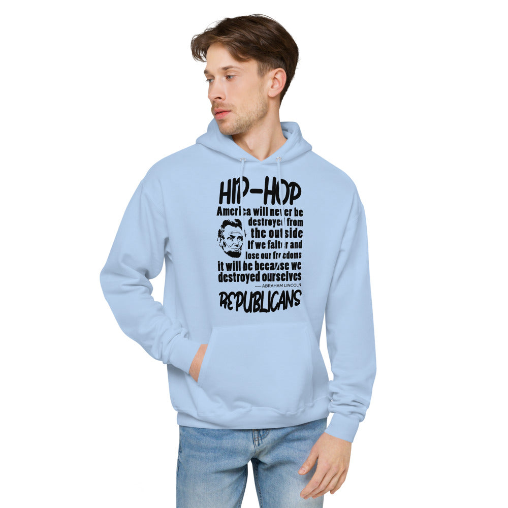 Unisex fleece hoodie | Hip-Hop Republicans