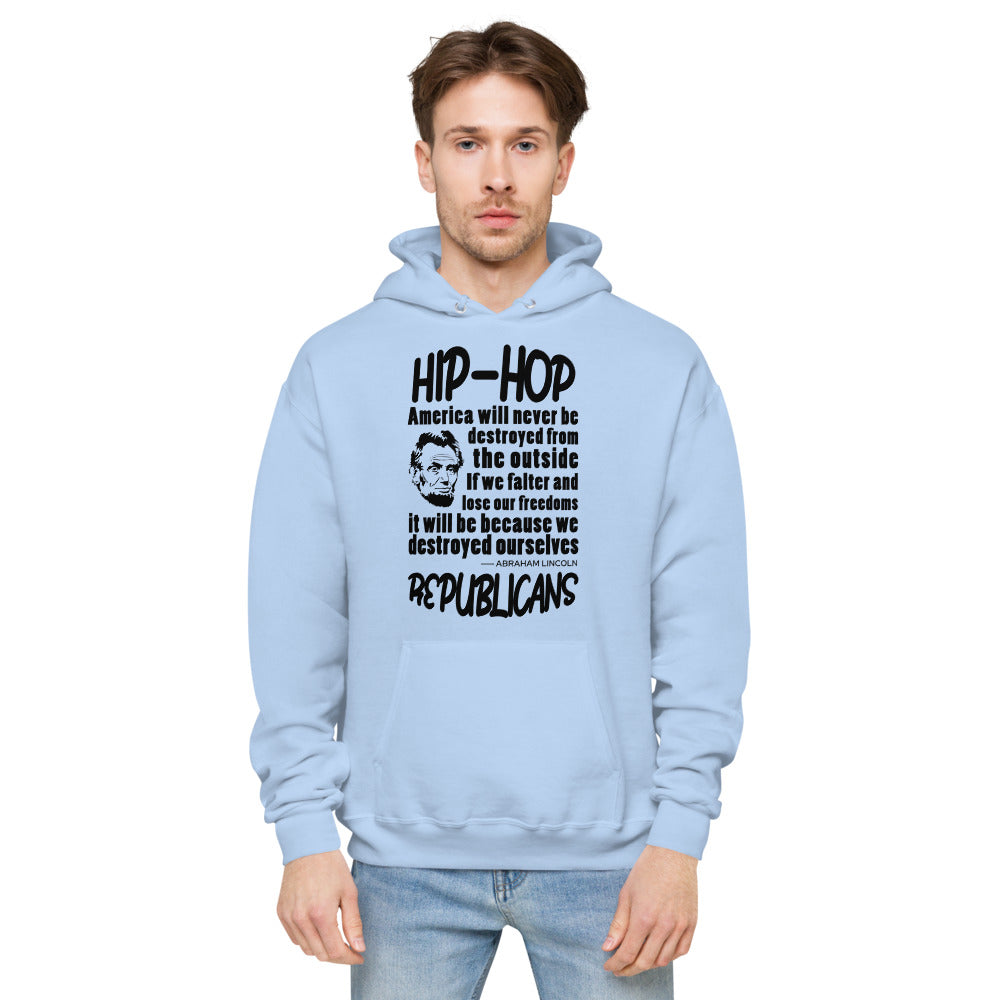 Unisex fleece hoodie | Hip-Hop Republicans