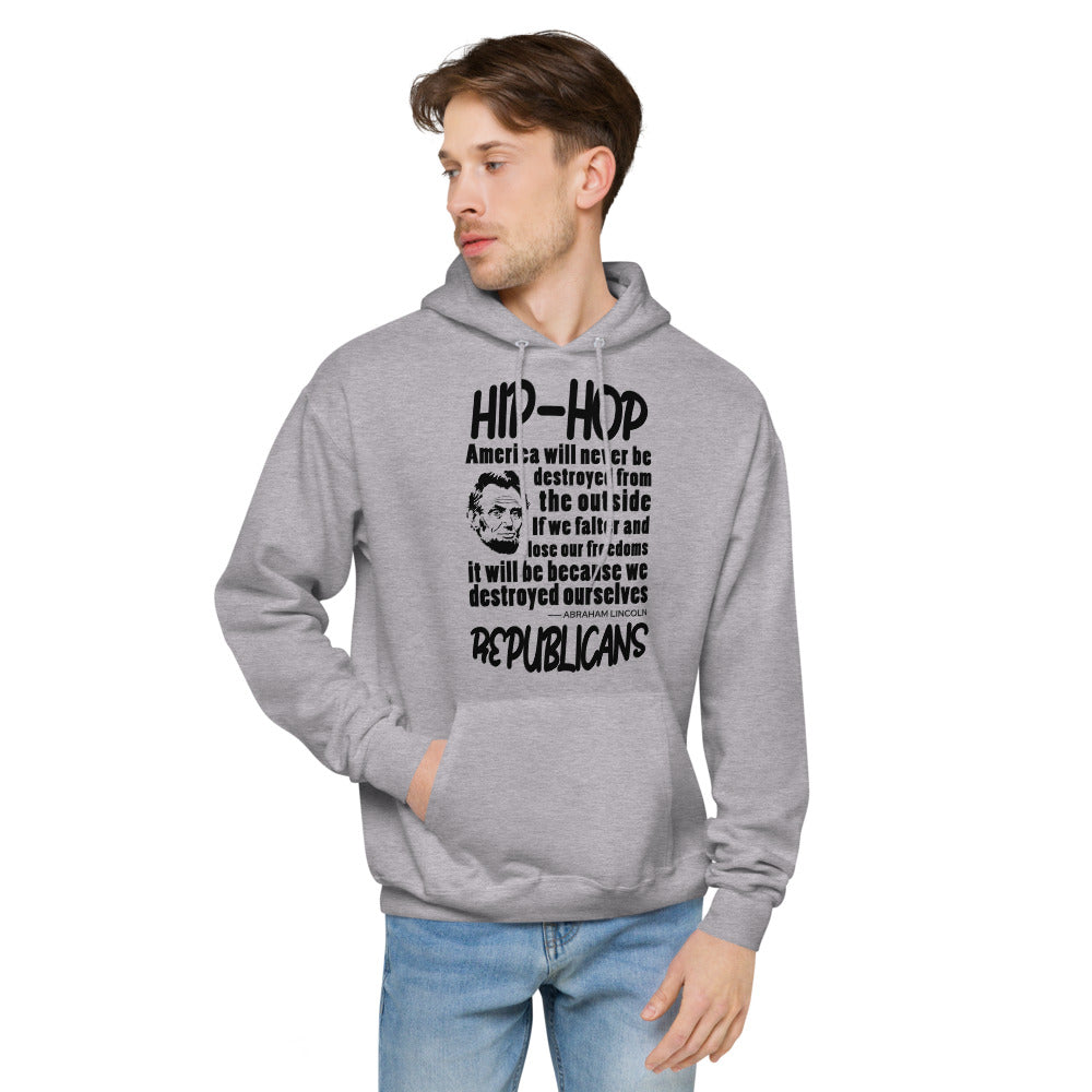 Unisex fleece hoodie | Hip-Hop Republicans