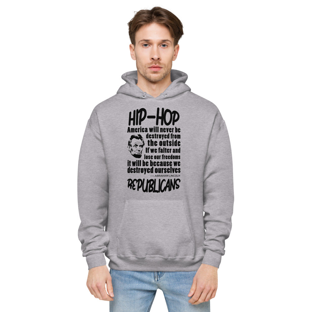Unisex fleece hoodie | Hip-Hop Republicans