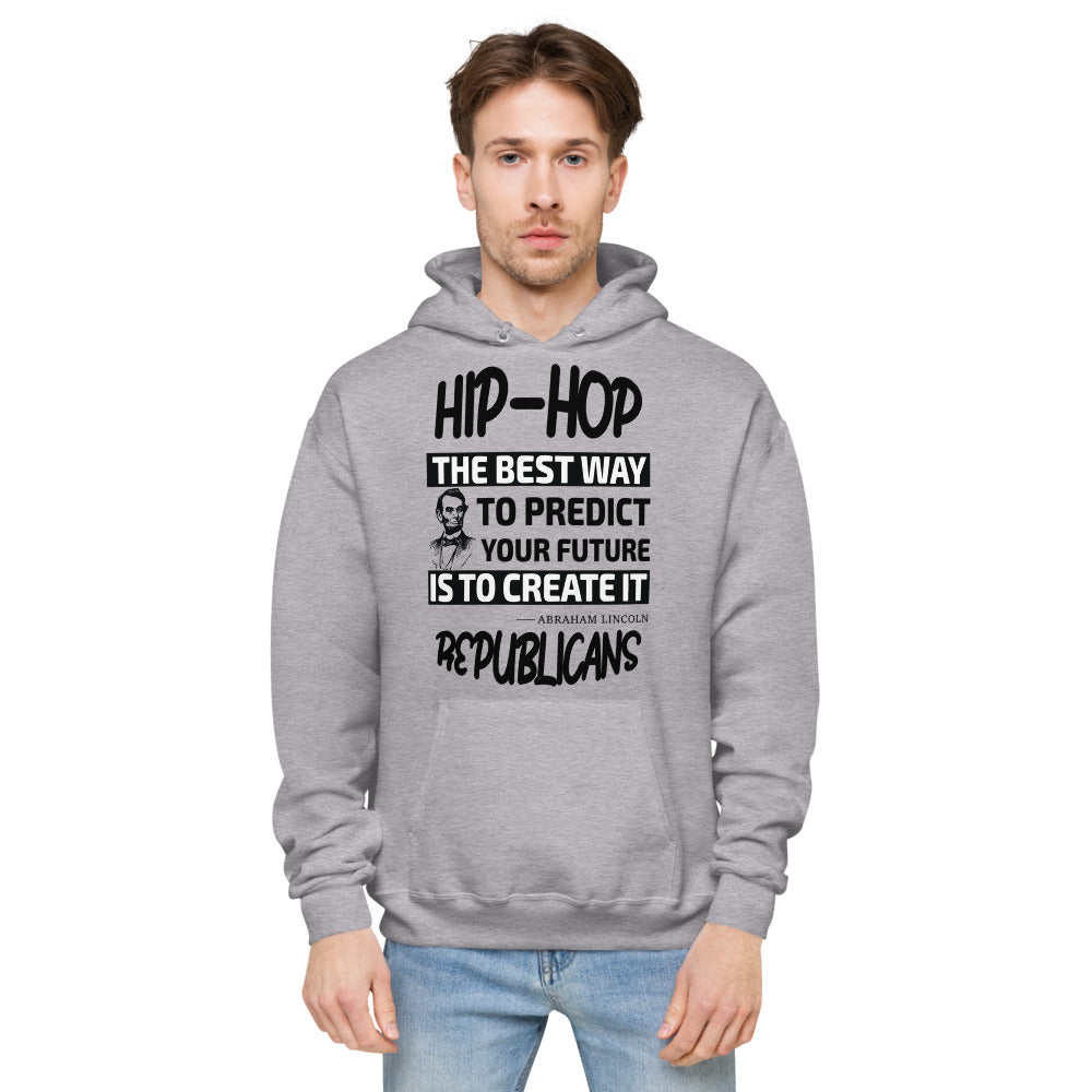 Unisex fleece hoodie |  Hip-Hop Republicans | Abraham Lincoln Hoodie Quotes