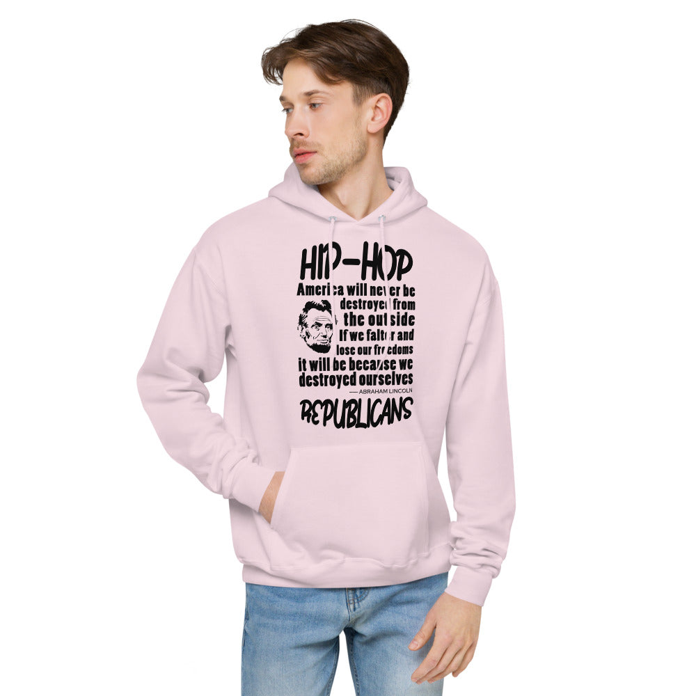 Unisex fleece hoodie | Hip-Hop Republicans