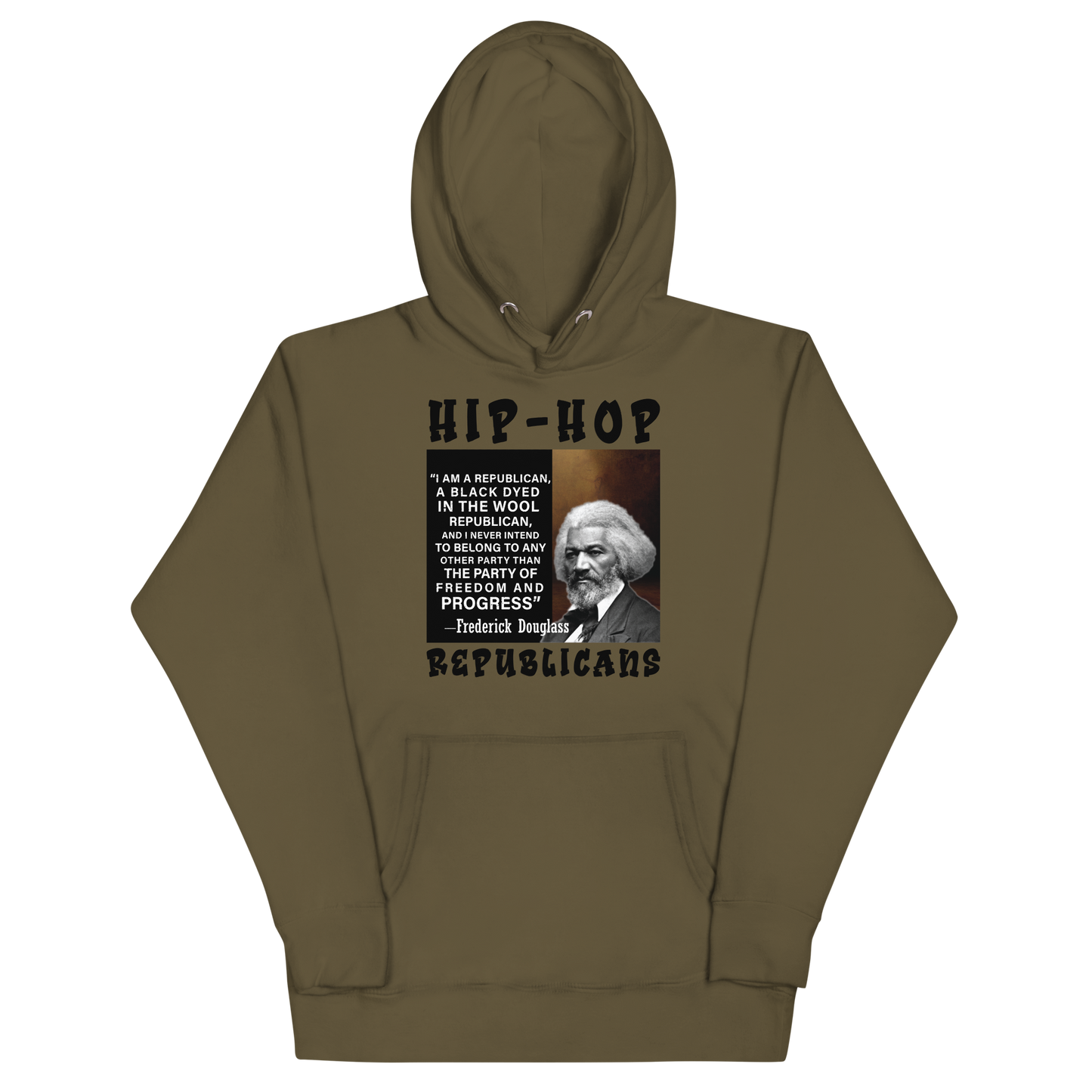 Unisex Hoodie | Hip-Hop Republicans | Frederick Douglass Quotes Hoodie